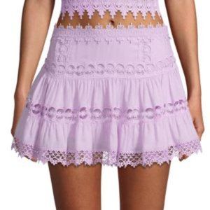 Charo Ruiz Ibiza Greta Laced Trimmed Mini Skirt
